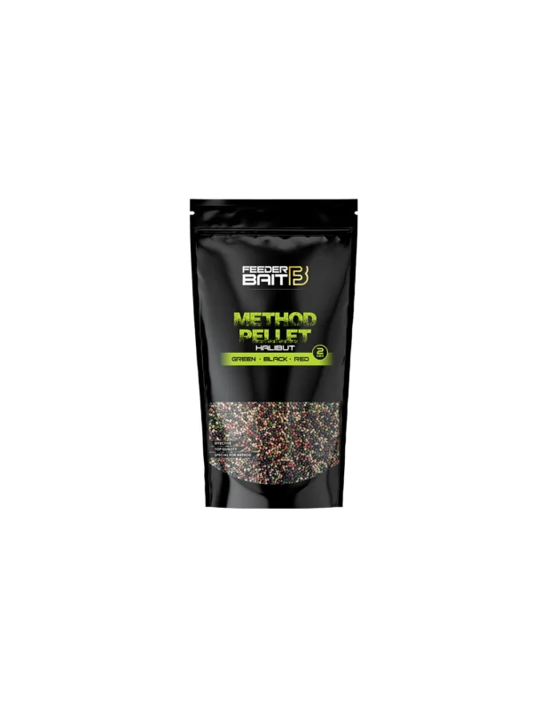 Feeder Bait Pellet Halibut Green Black Red 2mm Super okazja