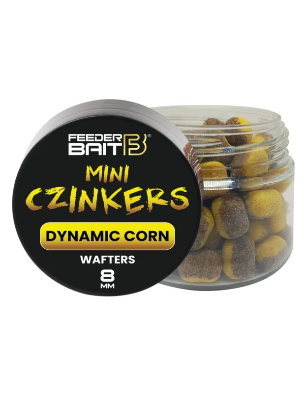 Premium Feeder Bait Mini Czinkers Wafters - Dynamic Corn 8mm