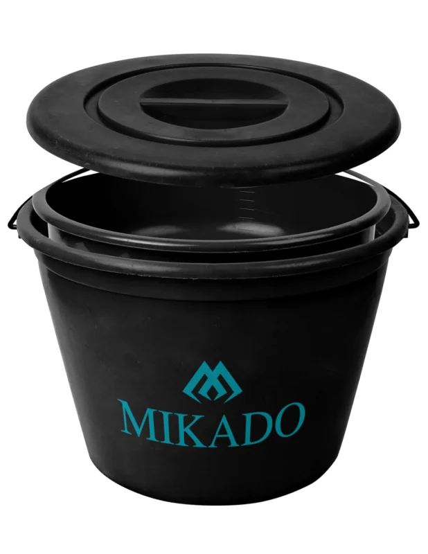 MIKADO Zestaw WIADRO do Zanęty MISKA I POKRYWA 25l Tylko do końca tygodnia