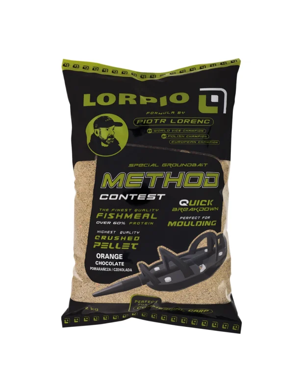Zanęta Lorpio Method Feeder Contest - Orange & Chocolate 2kg Hit sprzedaży