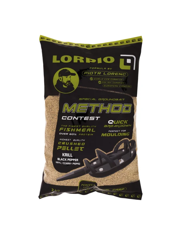 Zamów teraz Zanęta Lorpio Method Feeder Contest- Krill & Black Pepper 2kg