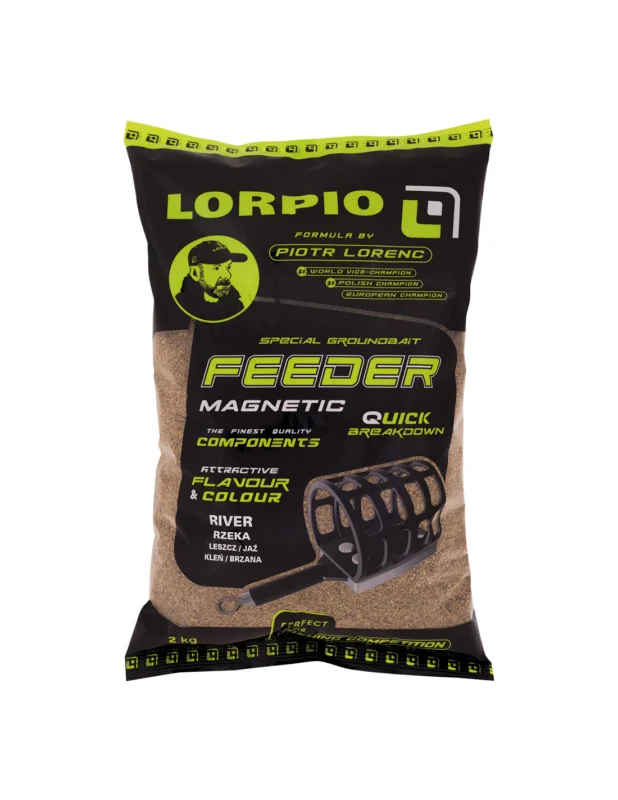 Obniżka ceny Zanęta Lorpio Feeder Magnetic - River 2kg