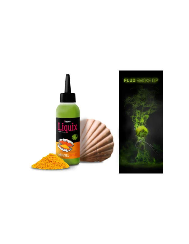 Dip Delphin Fluo LiquiX Małże-Przyprawy 100ml Tani