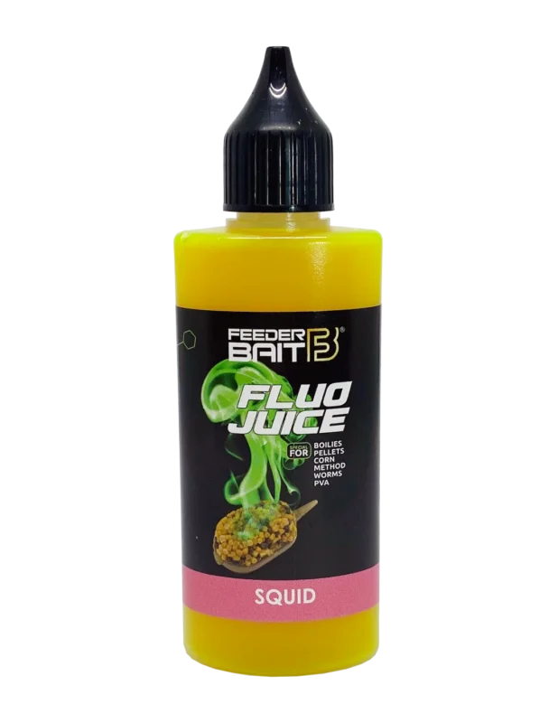 Fluo Juice Feeder Bait - Squid 50ml Wyprzedaż