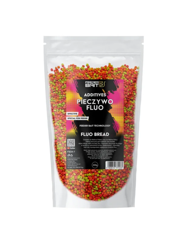Feeder Bait- Dodatek Pieczywo Fluo 200g Premium