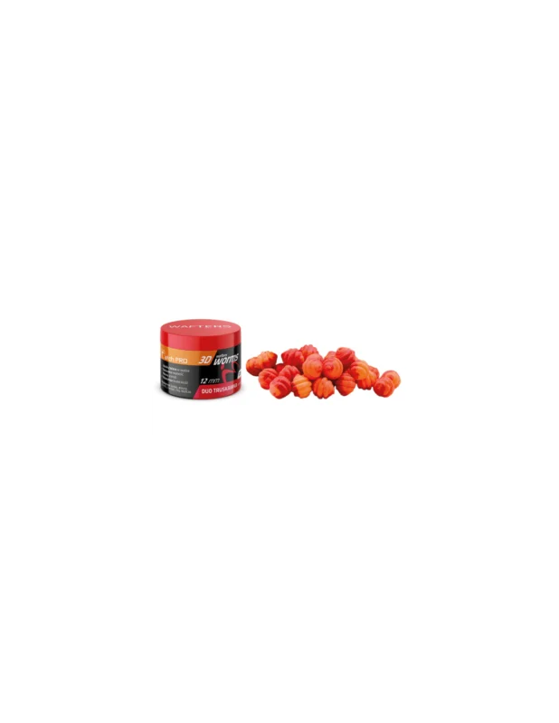 Ekspresowa dostawa Wafters MATCHPRO Worms 3D Duo STRAWBERRY 12mm 20g