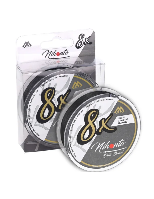 Plecionka Mikado- NIHONTO OCTA BRAID 8x 300m- 0.10mm Nowość