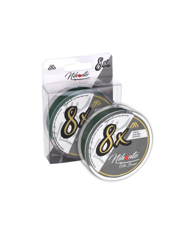 Dodaj do koszyka Plecionka Mikado Nihonto OCTA BRAID 8X 150m zielona – 0.10mm
