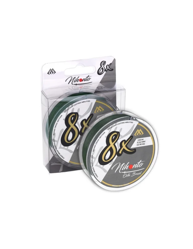 Bezpieczne zakupy Plecionka Mikado Nihonto OCTA BRAID 8X 150m zielona – 0.12mm