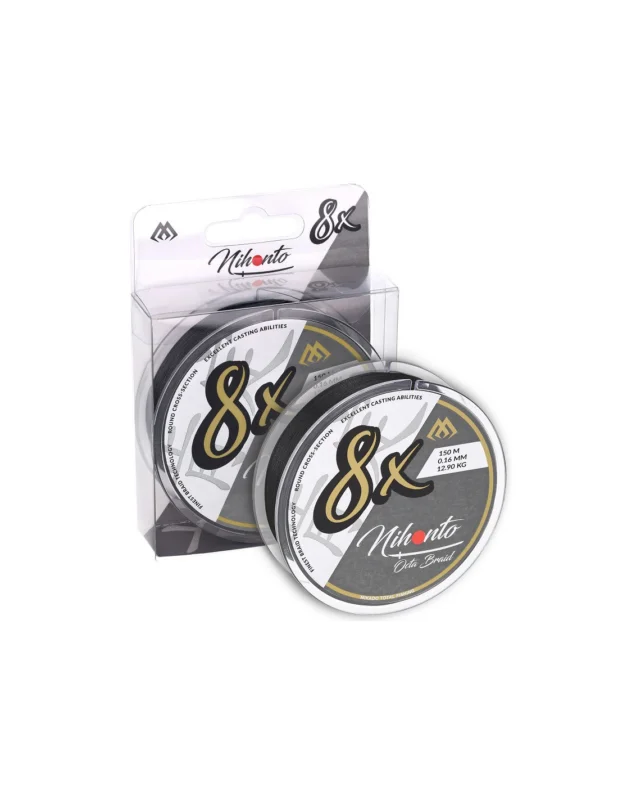 Hit cenowy lecionka Mikado Nihonto OCTA BRAID 8X 150m czarna – 0.16mm