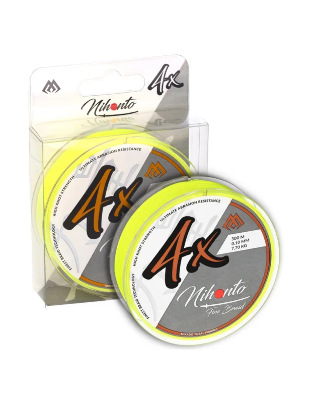 Oferta limitowana Plecionka Mikado NIHONTO FINE BRAID 4x 300m FLUO 0.14mm