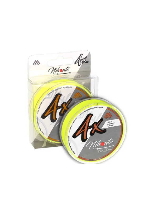 Plecionka Mikado NIHONTO FINE BRAID 4x 300m FLUO 0.12mm Oferta czasowa