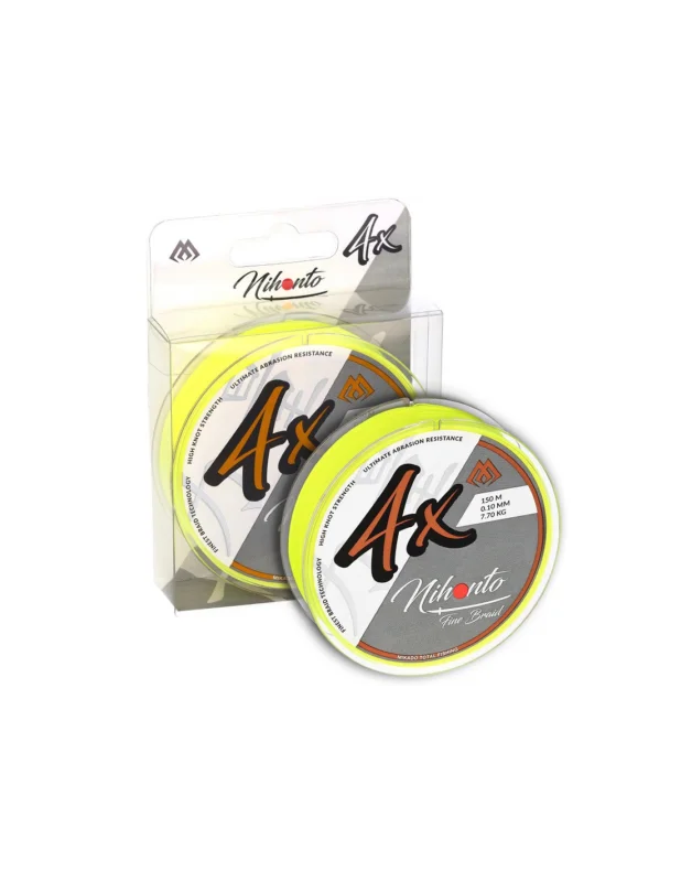 Plecionka Mikado Nihonto FINE BRAID 4X 150m fluo 0,14mm Wybór klientów