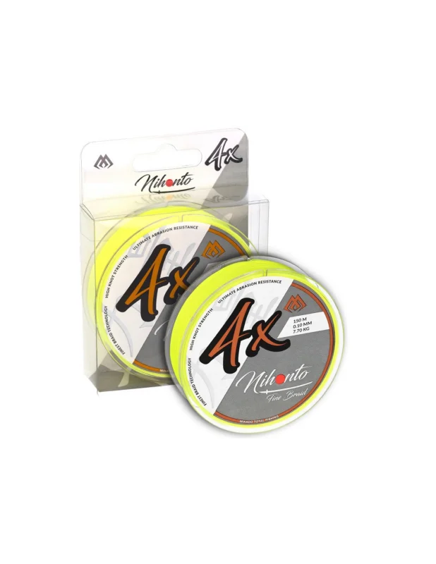 Plecionka Mikado Nihonto FINE BRAID 4X 150m fluo 0,06mm Nie przegap