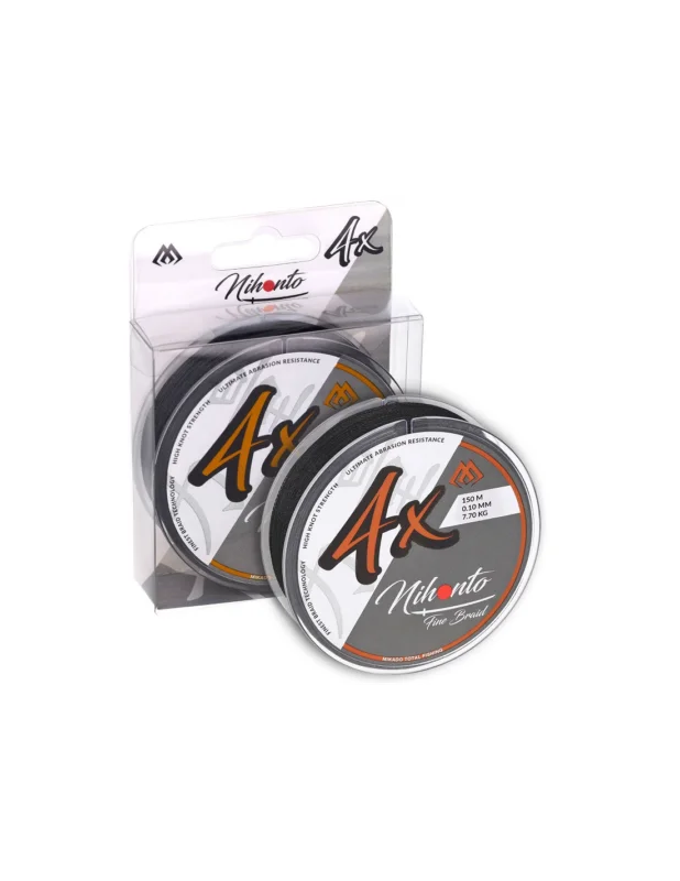 Plecionka Mikado Nihonto FINE BRAID 4X 150m czarna 0,08mm Premium