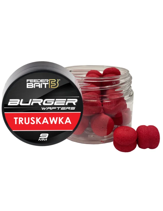 Przynęta Feeder Bait Burger Wafters 9mm - Truskawka Nowość