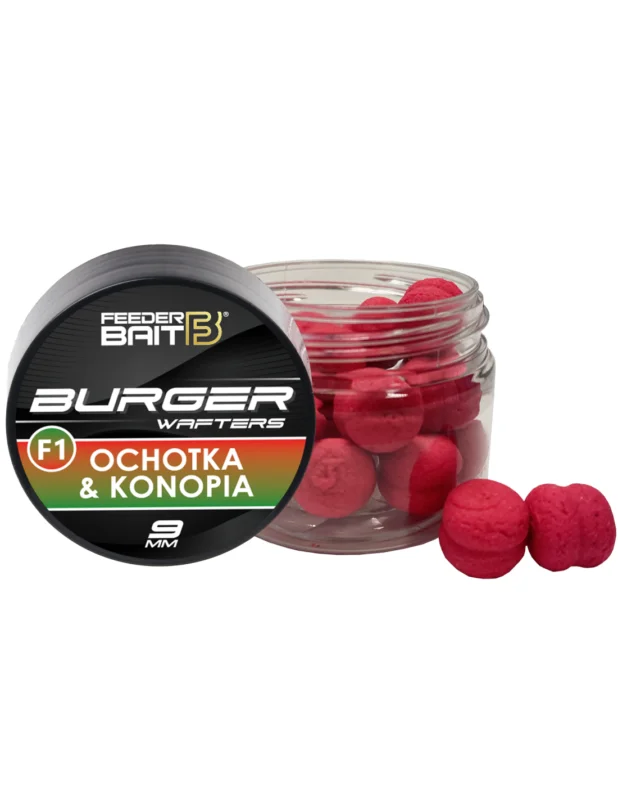 Przynęta Feeder Bait Burger Wafters 9mm - F1 Ochotka Konopia Popularny
