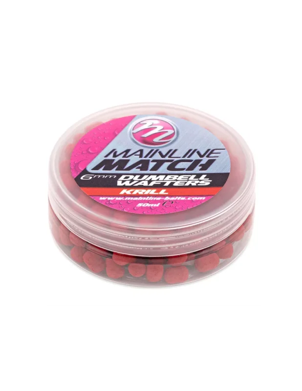 Nie przegap Mainline Match Dumbell Wafters – Red Krill - 10mm