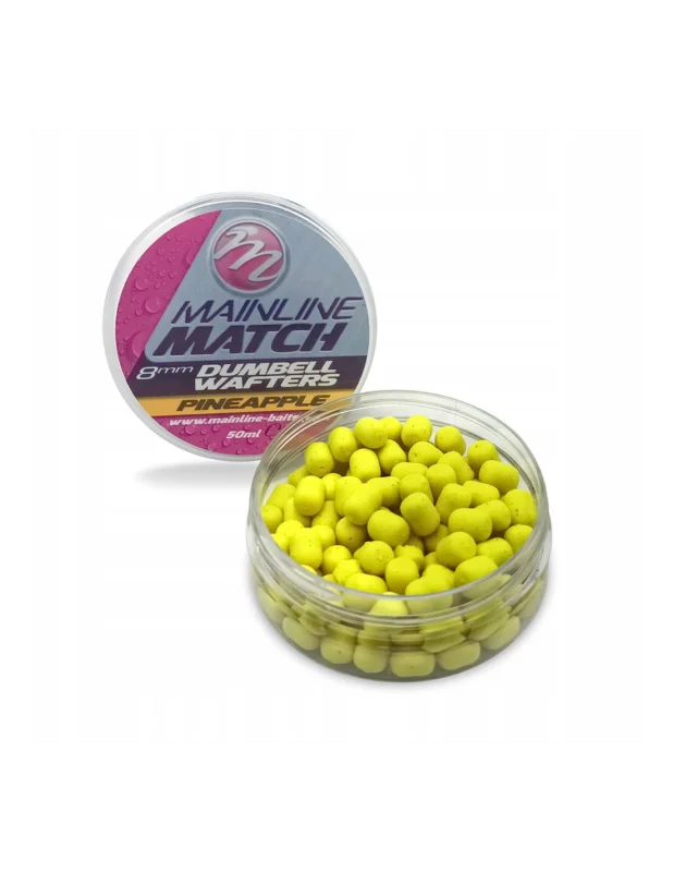 Mainline Match Dumbell Wafters – Pineapple 8mm Premium