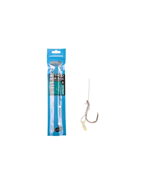 Przypony Cresta METHOD BARBLESS z gumka 14/ 0.22mm Hit cenowy