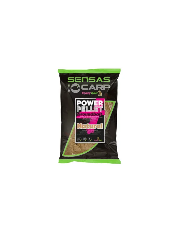 Niska cena Zanęta SENSAS UK POWER PELLET PLUS NATURAL2kg
