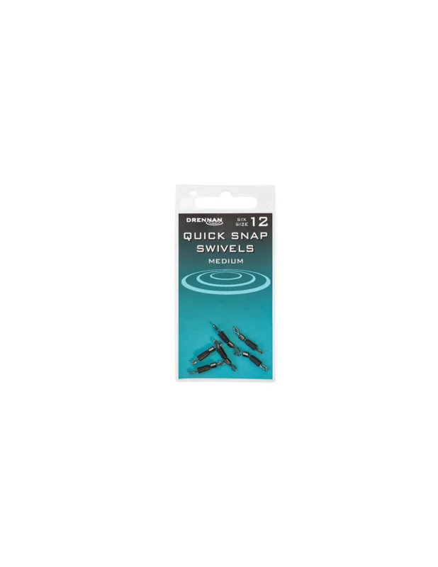 Łącznik Drennan QUICK SNAP SWIVELS Nr12 / 6szt. Łatwy zwrot