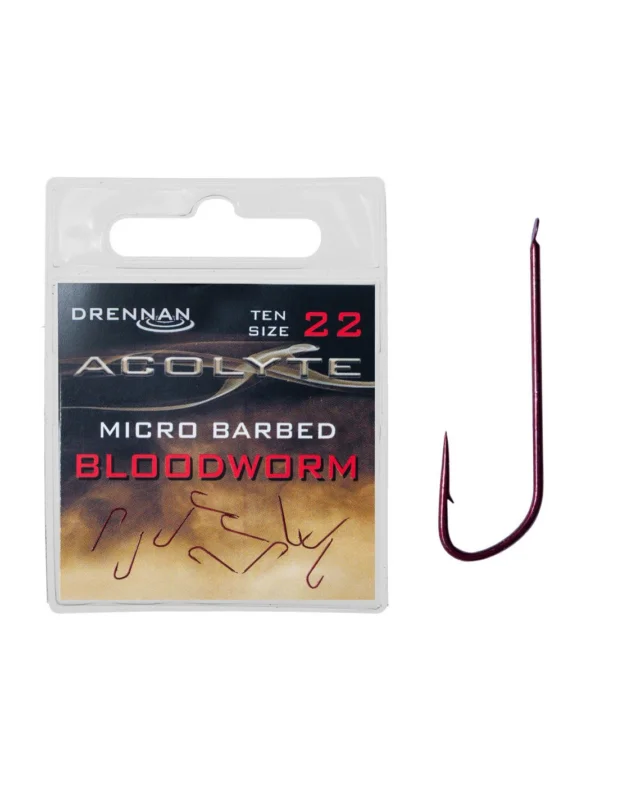 Bezpieczna płatność Haczyki Drennan Acolyte Bloodworm nr- 18