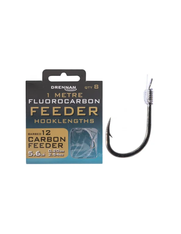 Wybór klientów Gotowe Przypony Drennan Fluorocarbon 1m - CARBON FEEDER - roz.16