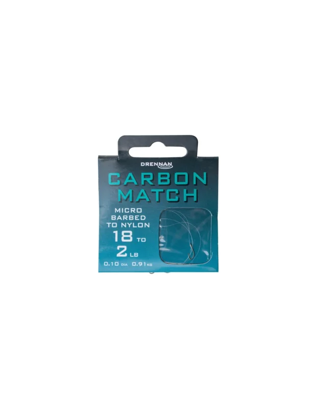 Obniżka ceny Gotowe Przypony DRENNAN CARBON MATCH 16 / 0,12mm