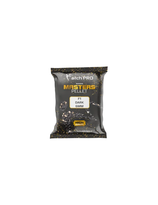 PELLET MASTERS MatchPro F1 DARK 6mm700g Szybka wysyłka
