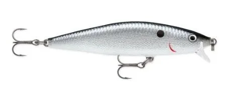 Premium Wobler Rapala Flat Rap 10 cm 12 g Silver Shiner