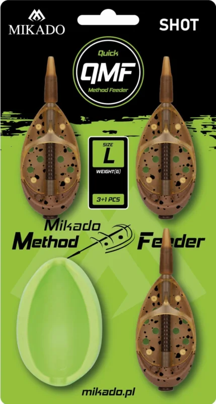 Oferta KOSZYCZEK - METHOD FEEDER DOUGLAS Q.M.F. SYSTEM L KOMPLET - 3x50g + FOREMKA - op.1kpl.