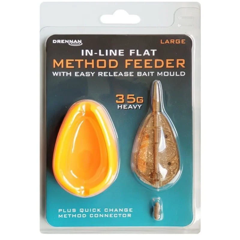 Niska cena Zestaw Drennan In-Line Flat Method Feeder 35g - Large