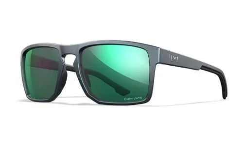 Bezpieczne zakupy Okulary polaryzacyjne WILEY X WX FOUNDER Capt Pol Green Mirror Matte Graphite Fr