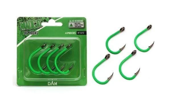 Taniej Haki MadCat A-Static Jig Hooks #10/0 - 4szt