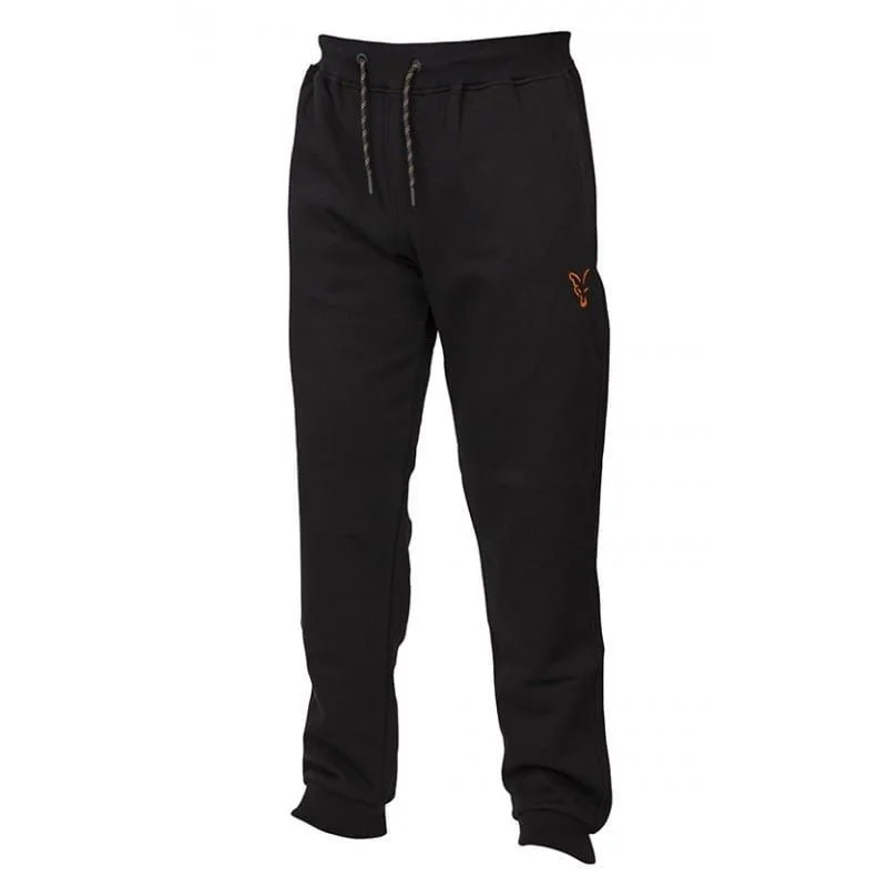 Łatwy zwrot Fox Collection Orange & Black Joggers S