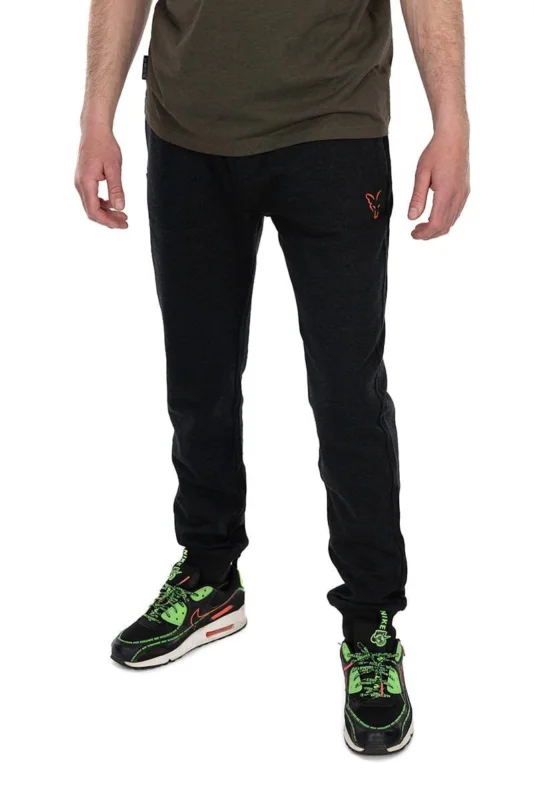 Łatwy zwrot Spodnie Fox Collection LW Jogger Black & Orange - XL