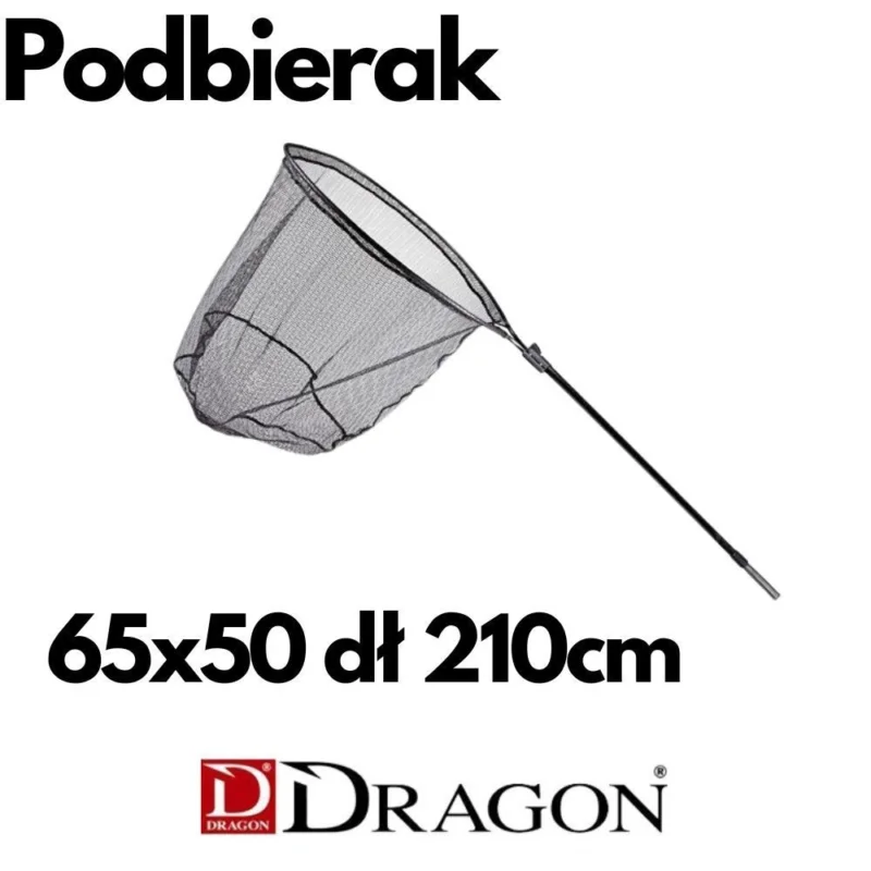 Podbierak Dragon Owalny z Miękką Siatką 65x55x60cm 160-210cm Tylko dziś