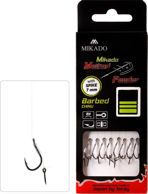 Tylko do końca tygodnia Przypon karpiowy z zadziorem Mikado mf 0.20mm 10cm #14