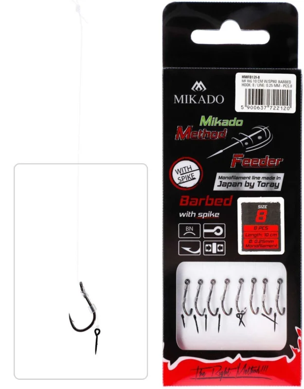 Przypon karpiowy z hakiem z zadziorem Mikado #6 Taniej