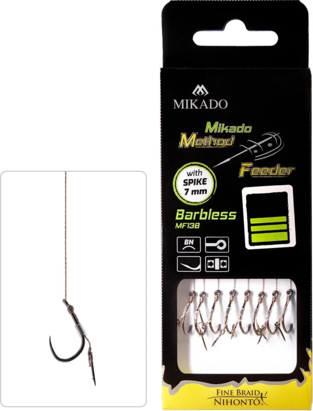 Oferta limitowana Przypon karpiowy z hakiem bez zadziora Mikado Mf #6