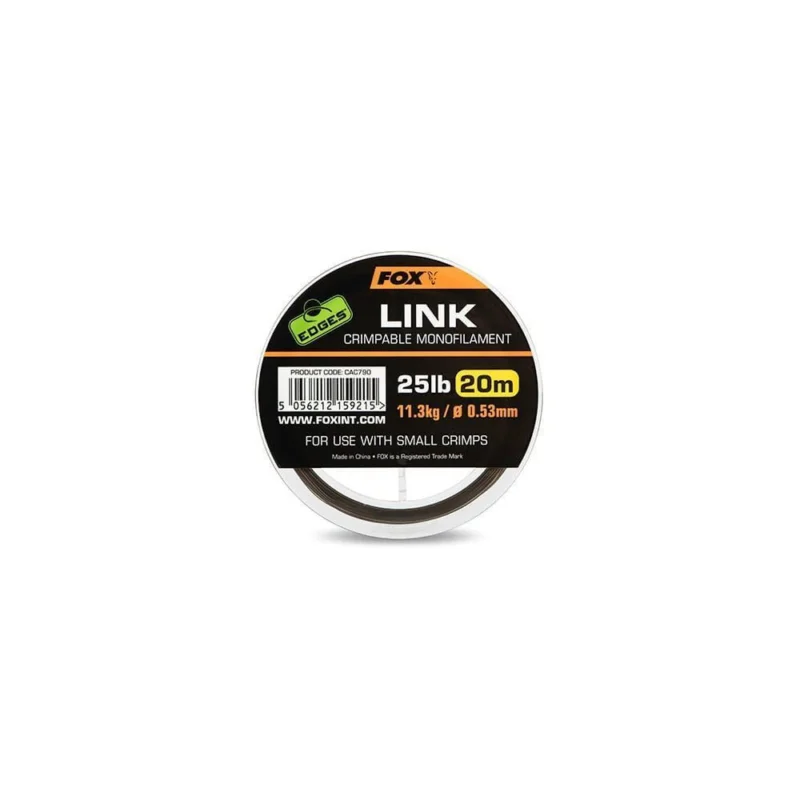 Promocja Fox Edges Link Trans Khaki Crimpable Monofilament 0.53mm/25lb - 20m