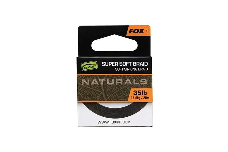 Plecionka Fox Naturals Soft Braid 35lb/15,8kg - 20m Darmowy zwrot