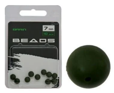 Brain Beads 7mm 10 szt. Green Ograniczona ilość