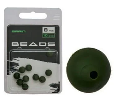 Brain Beads 8mm 10 szt. Green Premium