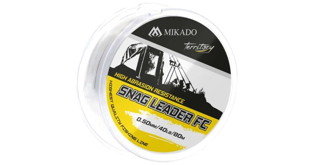 Przypon strzałowy Mikado Snag Leader Khaki 45lb 0.50mm 80m Premium