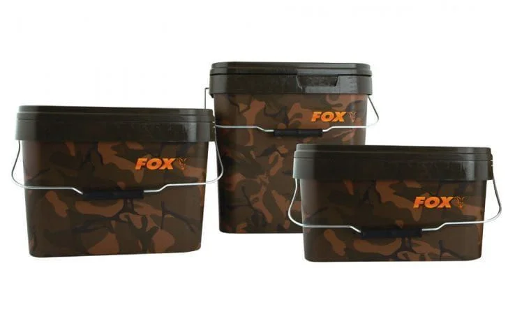 Dostępne od ręki Wiadro Fox Camo Square Bucket 5l