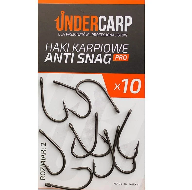 Bestseller Undercarp Haki Karpiowe Anti Snag PRO size 2