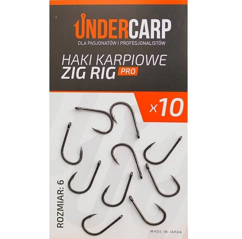 Cena promocyjna Undercarp Haki Karpiowe Zig Rig PRO size 6
