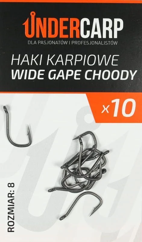 Undercarp Teflonowe Haki WIDE GAPE CHODDY #8 Bestseller